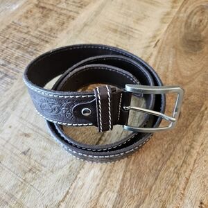 Diego Toscani Genuine Brown Leather Belt Size 40